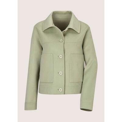 Kurzjacke MADELEINE "Jacke Kurze Wolljacke in Doubleface", Damen, Gr. 48, salbei, Jacken Kurzjacke
