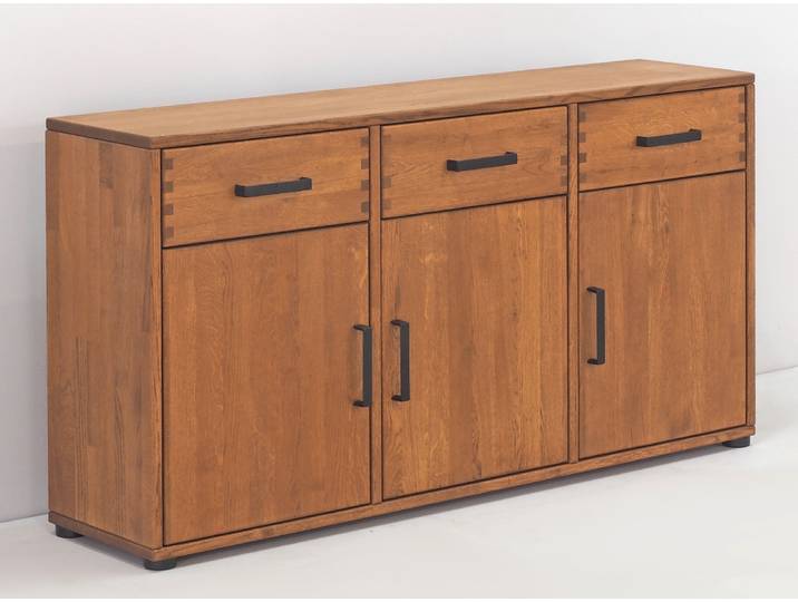 Sideboard Mido 60284 in Wildeiche massiv – Montierte Lieferung – 3%-Vorkasse-Rabatt