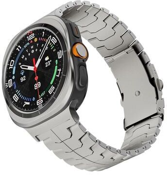 Everyday Crate Samsung Galaxy Watch Ultra 47mm 2025 Titanium Watch Band With Split Safety Buckle Lightweight Metal Strap titanium