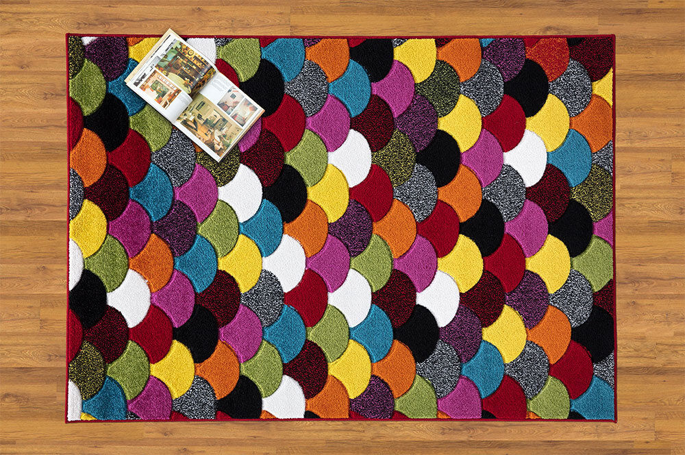Milano Rugs Multi Colour Rectangle Area Rug Rectangle 160 x 230cm