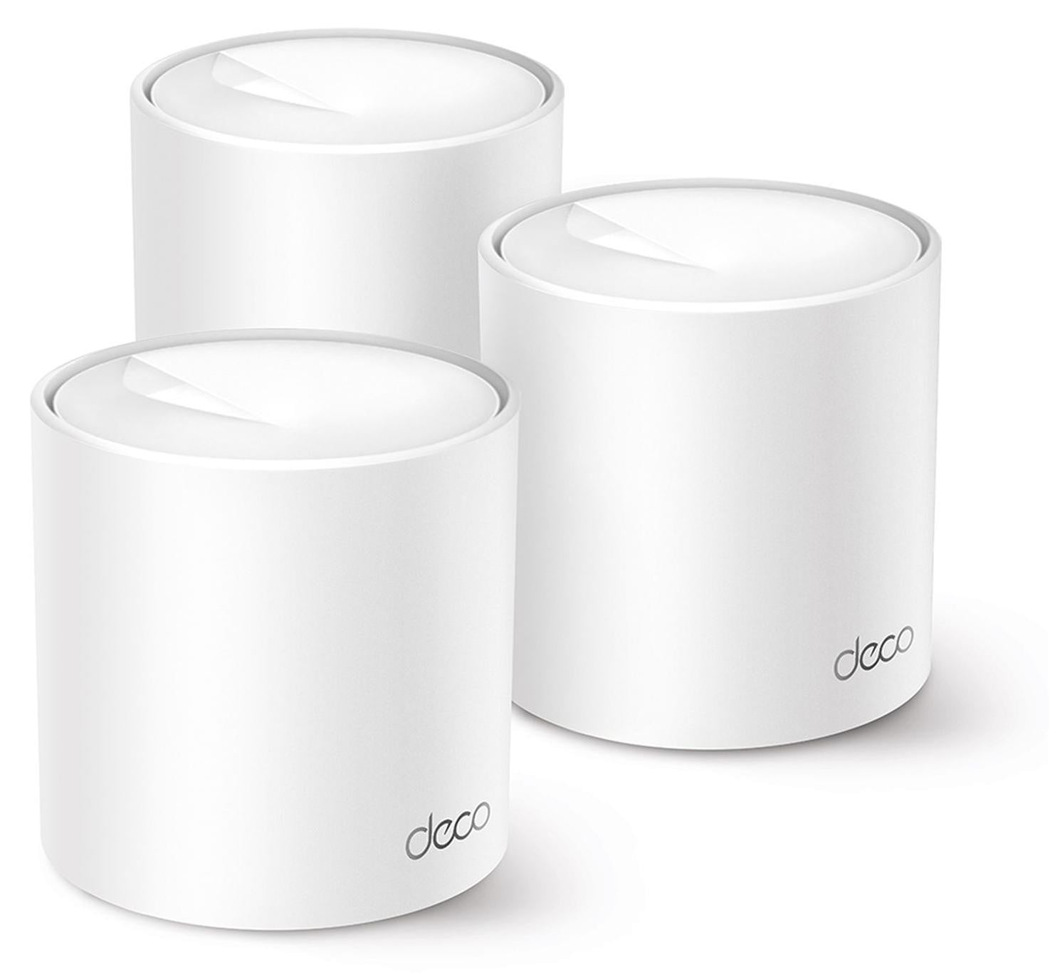 TP-Link Deco X10 Mesh WiFi 6 Dual-Band Systeem, 3-Pack, Wit