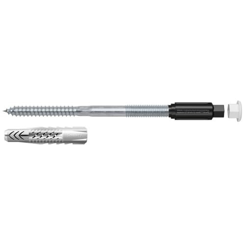fischer Afstandsmontagesysteem Thermax 10/120 M10 voor isolatiematerialen met anti-koude-kegel, zwart/zilver