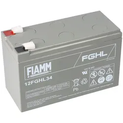 FIAMM 12FGHL34 High-Rate Longlife AGM Bleiakku 12V 8,4Ah T2 / Faston 6,3 mm