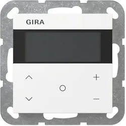 GIRA Raumtemperaturregler Unterputz KNX reinweiß glänzend 200703 Basis+zentr Abdeckpl