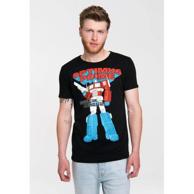 T-Shirt LOGOSHIRT "Transformers - Oprimus Prime - One Shall Stand", Herren, Gr. XS, schwarz, 100% Baumwolle, bedruckt, normal, Rundhals, Shirts T-Shirt, mit Optimus Prime-Print