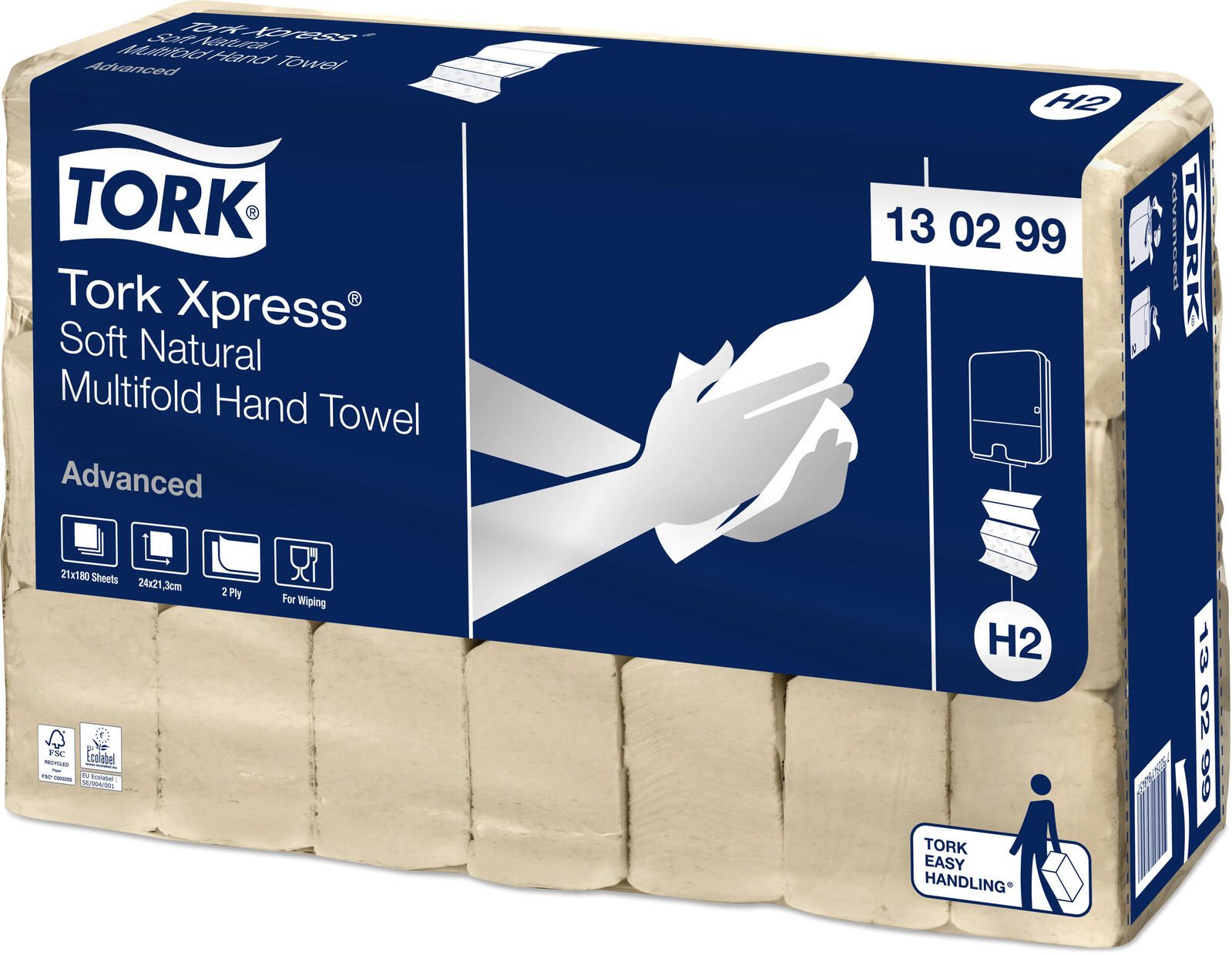 TORK Papierhandtücher H2 Advanced 2-lagig 130299