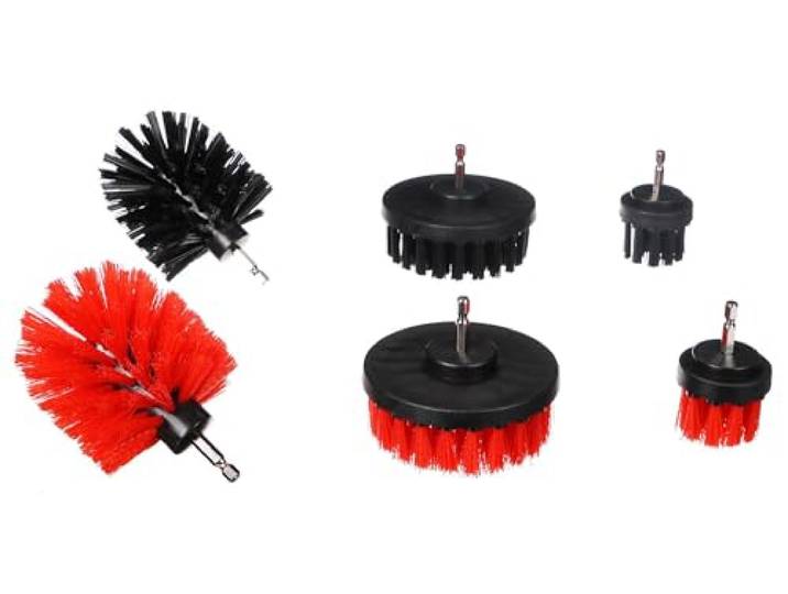 Set Bohrmaschinenbürsten zur Autoreinigung CAR Detailing Drill Brush 6, 6-teilig