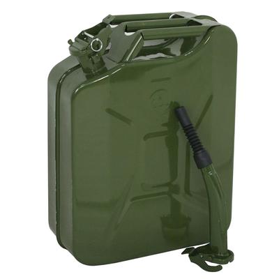 5 Gallon Military Style Metal Gas Can Durable Steel Fuel Tank, Green Storage For Fuel 5 Gallon Military Style Metal Gas Can Durable Steel Fuel Tank, Green Storage For Fuel