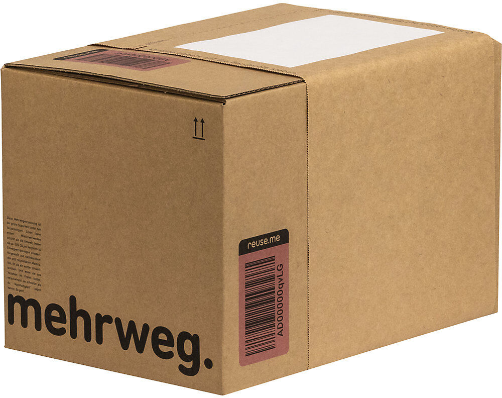 kaiserkraft Mehrweg-Banderole, für reuse.me-System, VE 100 Stk, LxB 970 x 203 mm