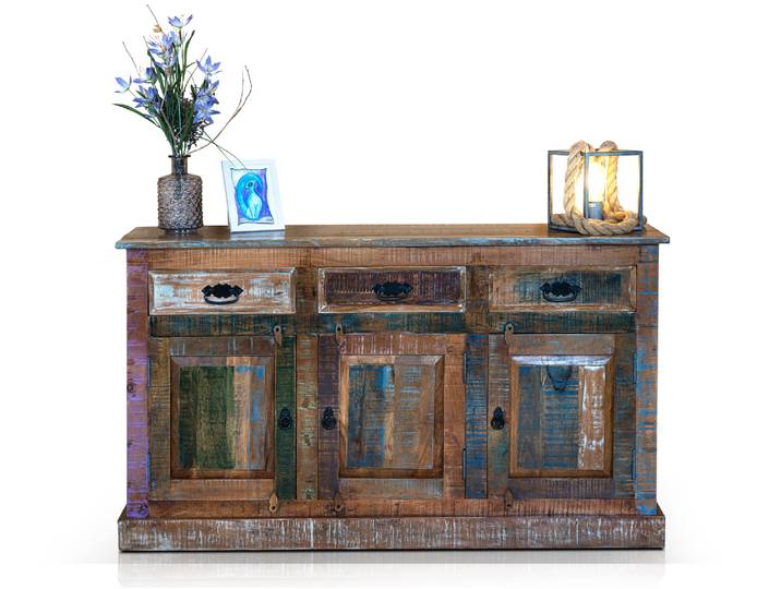 RIVERBOAT Sideboard I aus Altholz, Material Massivholz