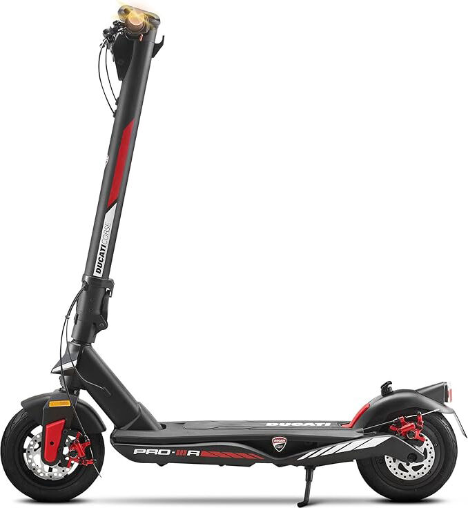 ducati Du-Mo-220016 Pro-Iiir Monopattino Elettrico Pieghevole Motore 500 Watt Velocità Max 25 Km/h Ruote 10" Colore Nero - Du-Mo-220016