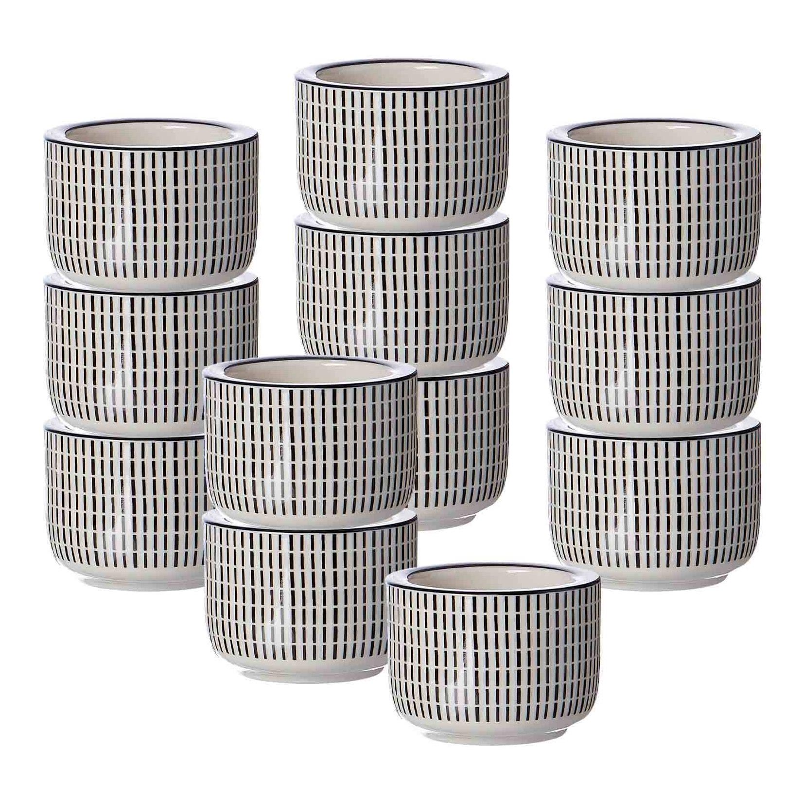 Ritzenhoff & Breker Teelichthalter Takeo Stripes ø 6 cm 12er Set