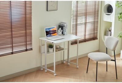 Folding Desk Small Foldable Desk for Small Space, 31.5 Inches Writing Computer Desk in Study