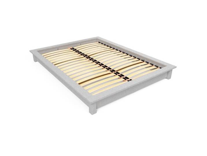 Lit futon Solido bois Massif - ABC MEUBLES - 2 places 140x190 - Gris Aluminium