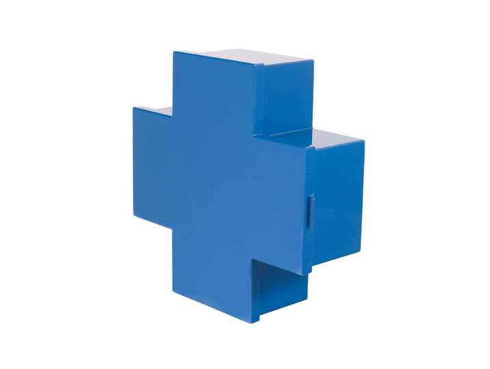 CAPPELLINI conteneur mural pour médicaments CROSS (Bleu - Métal verni)