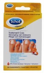 Scholl Pansement Coricides X8 - Boîte 8 pansements + 8 disques coricides