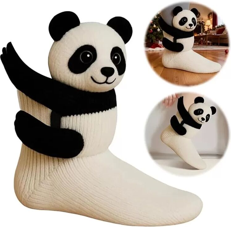 INF Cartoon Tier Hausschuhe Socken - Warme Strick Socken für Winter