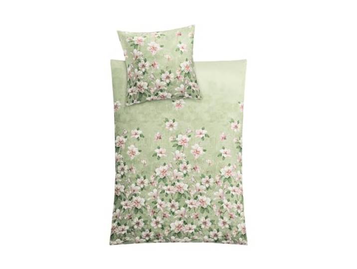 Kleine Wolke Bettwäsche Satin Magnolia Distel 135 x 200 cm und 80 x 80 cm