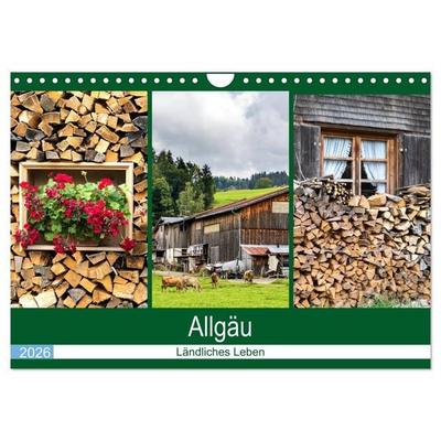 Allgäu - Landliches Leben (Wandkalender 2026 DIN A4 quer), CALVENDO Monatskalender