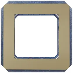 Siemens 5TG13920MG DELTA style Modulträger 2-fach, inkl. Zwischenrahmen, gold