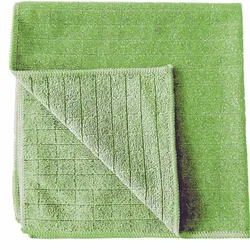 Microfasertuch Arcora Scrub & Clean 2in1 40x40 cm grün eine Microfaserseite mit Borsten zur Schmutzlösung