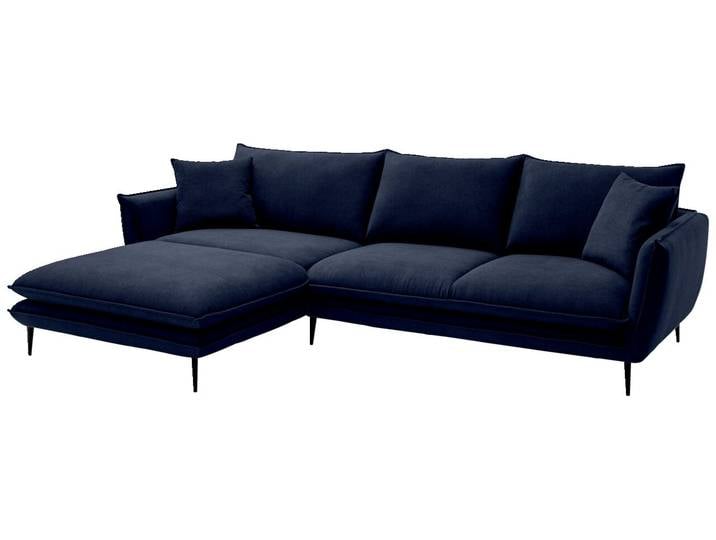 Hom´in Ecksofa LUNA, nachblau, Webstoff