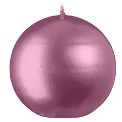 Kopschitz Kerzen Kugelkerzen Metallic Matt Orchidee Ø 80 mm, 6 Stück