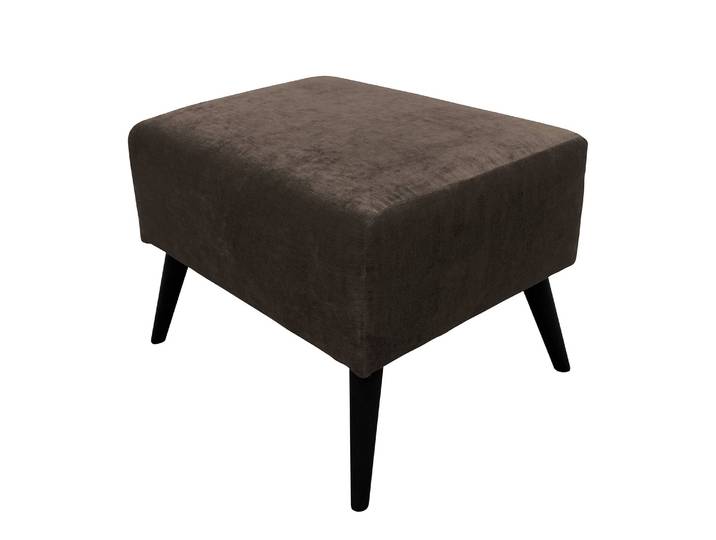 Polsterhocker Pillig 62 x 45 x 47cm Braun/Dunkelbraun