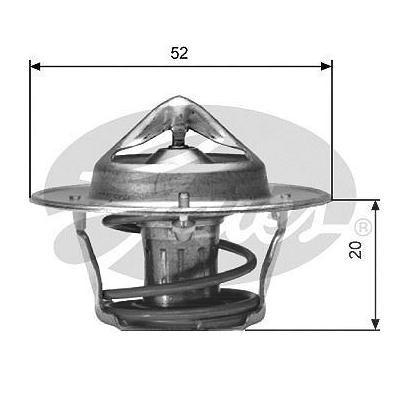 Gates Thermostat, Kühlmittel [Hersteller-Nr. TH04191G1] für Ford Usa