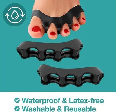 Frasier Beauty Silicone Toe Separator Bunion Corrector, Soft Hammer Toe Straightener & Toe Alignment Foot Care Tool ForPain Relief pink