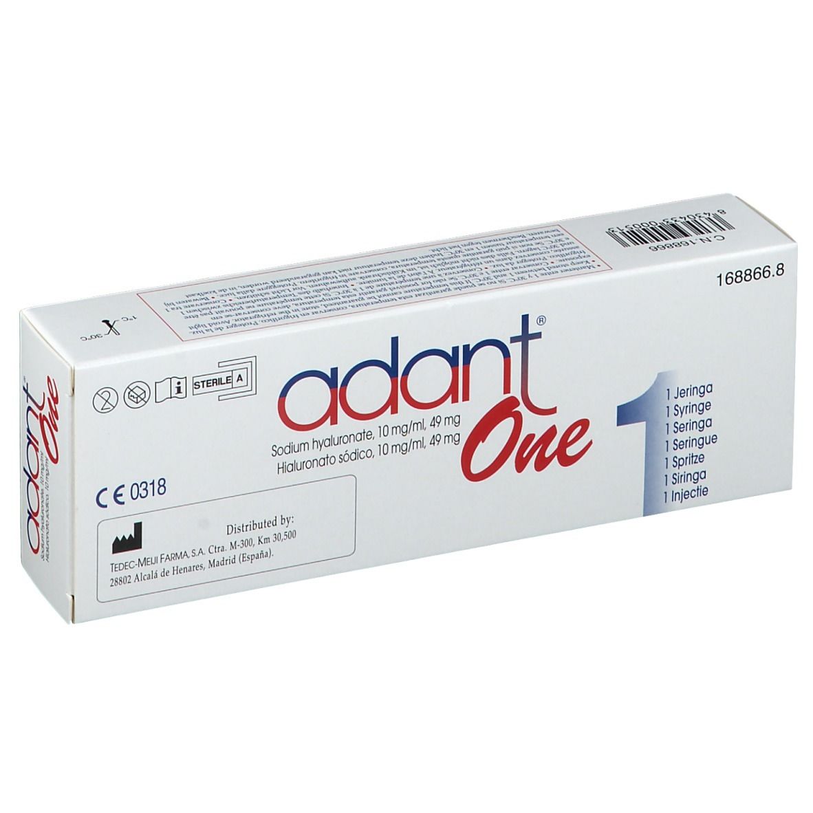 Adant One Spuit Voorgevuld Steriel Wegwerp 4,9 ml Fertigspritzen