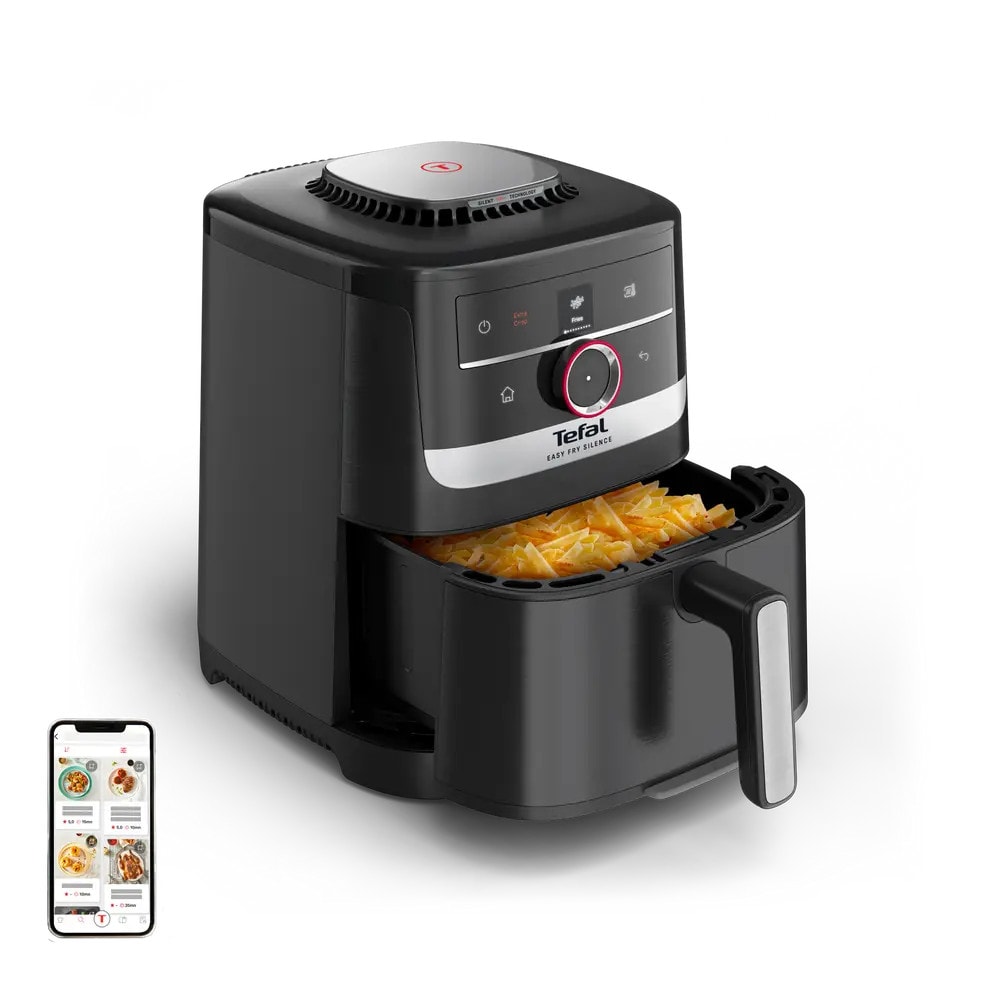 Tefal EY5728 Easy Fry Smart & Silence, Heißluftfritteuse 5L