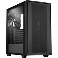 Night Hunter GS-03B-BLK-OP, Tower-Gehäuse schwarz, Tempered Glass
