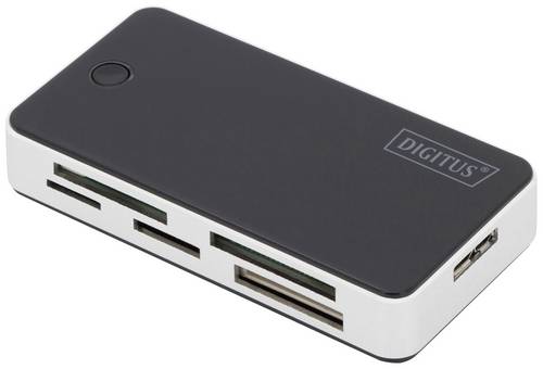 DIGITUS Card Reader USB3.0, extern, schwarz-silber Multimedia-Technik