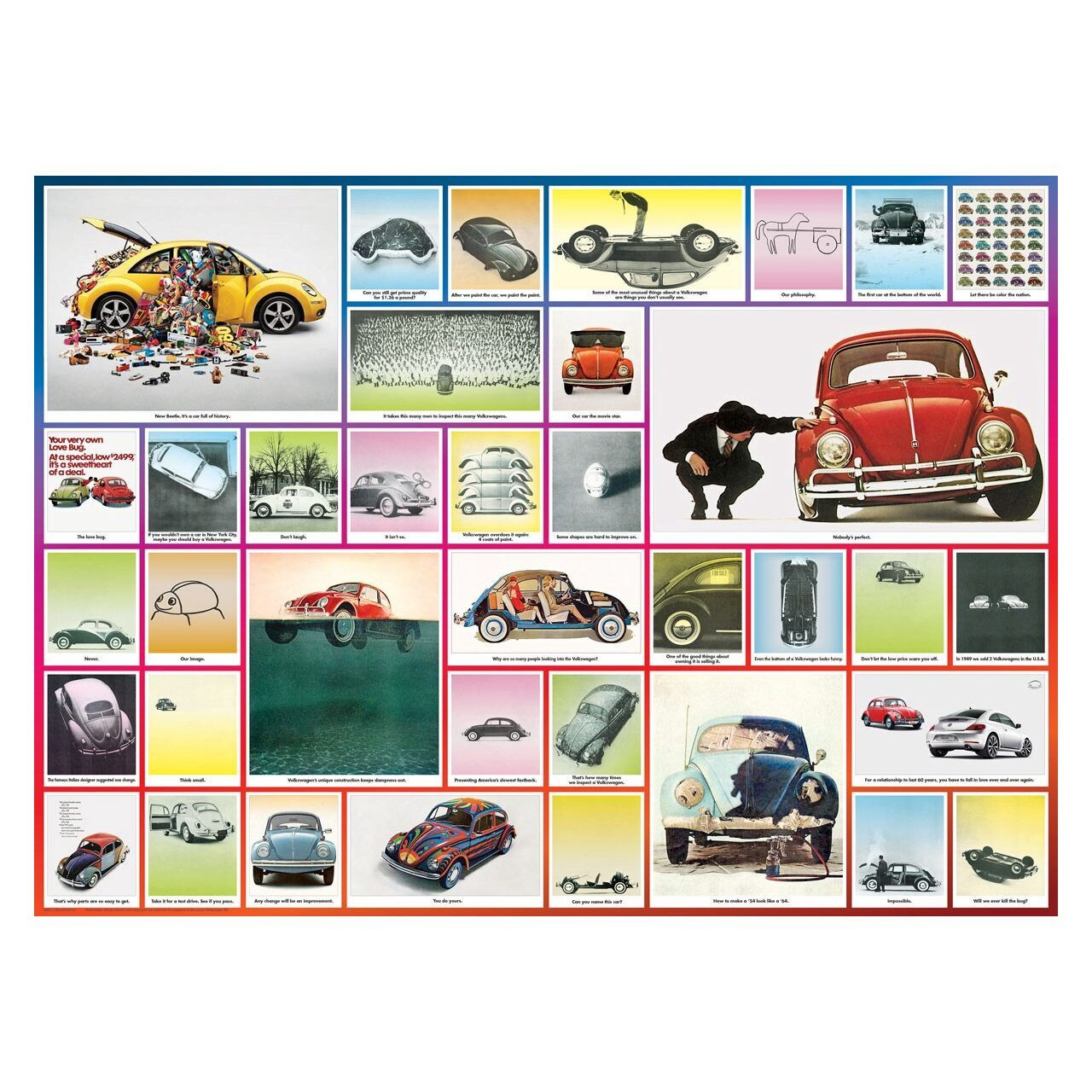 Eurographics Puzzel Volkswagen Kever Collage - 1000 stukjes