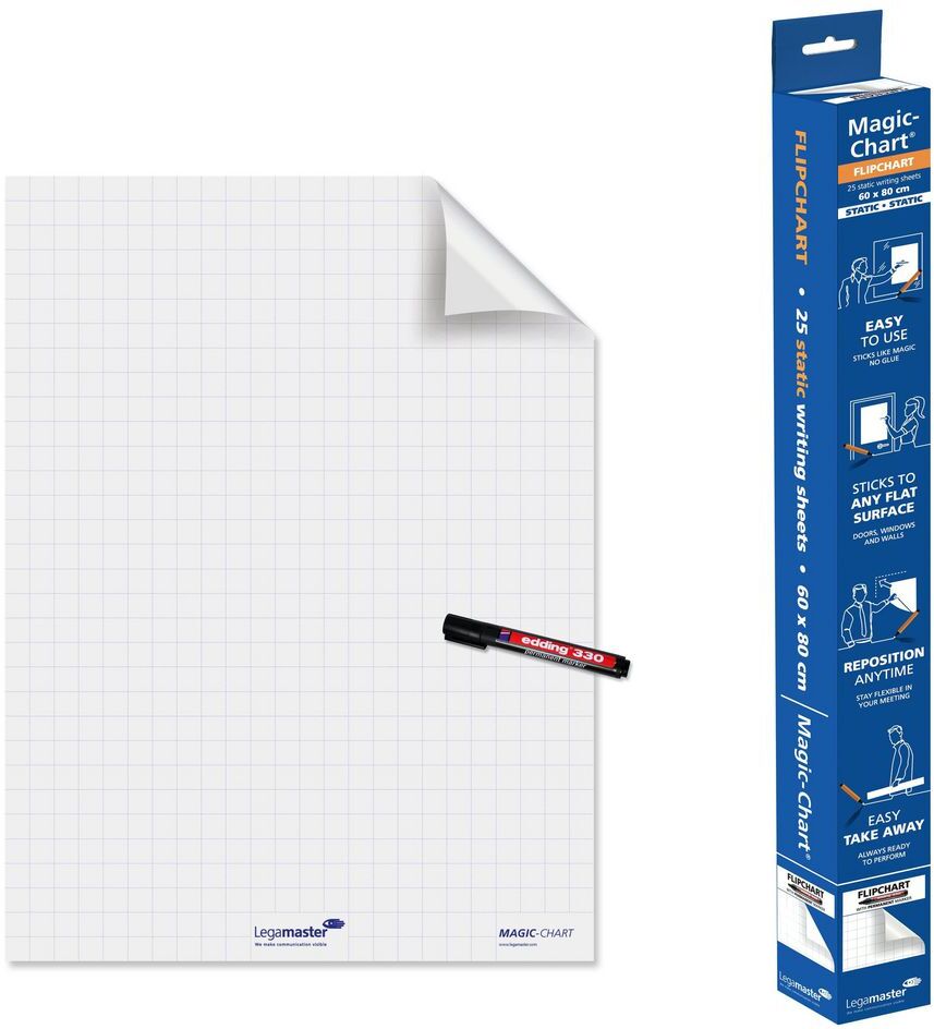 LEGAMASTER Magic-Chart flipchart film 60x80cm