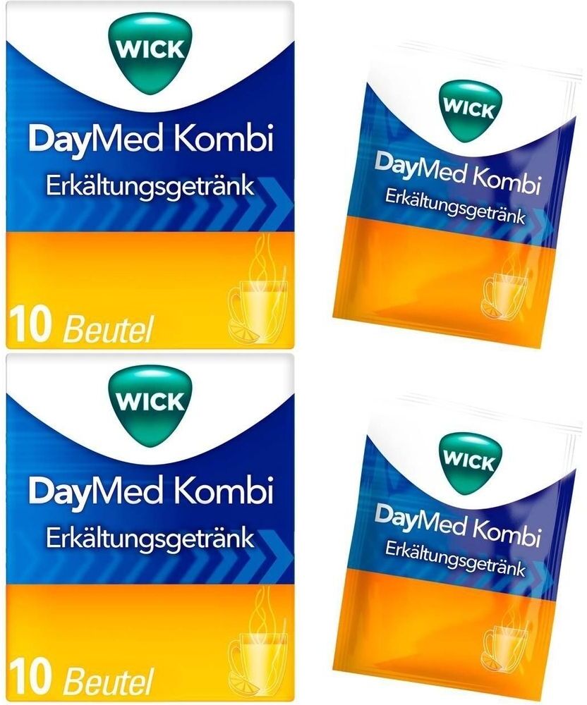 Wick DayMed Kombi Erkältungsgetränk 2x 2x10 St Pulver zur Herstellung einer Lösung zum Einnehmen