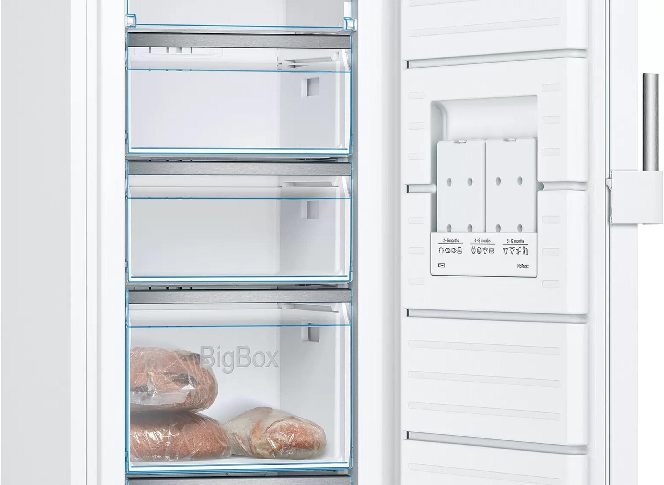Bosch Gefrierschrank "Gefrierschrank GSN33EWEV", Energieeffizienz: E, weiss (weiß), B:60cm H:176cm T:65cm, Gefrierschränke, Gefrierschrank weiß Einheitsgröße
