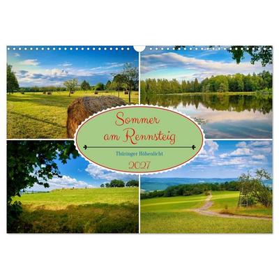 Sommer am Rennsteig (Wandkalender 2027 DIN A3 quer), CALVENDO Monatskalender