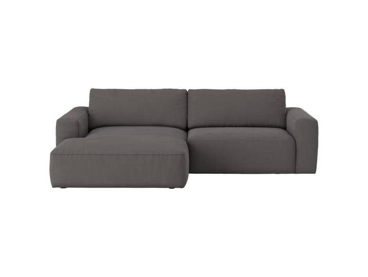 Mid.you Ecksofa, Dunkelgrau, Kunststoff, 4-Sitzer, L-Form, 283x175 cm, Wohnzimmer, Sofas & Couches, Wohnlandschaften, Ecksofas