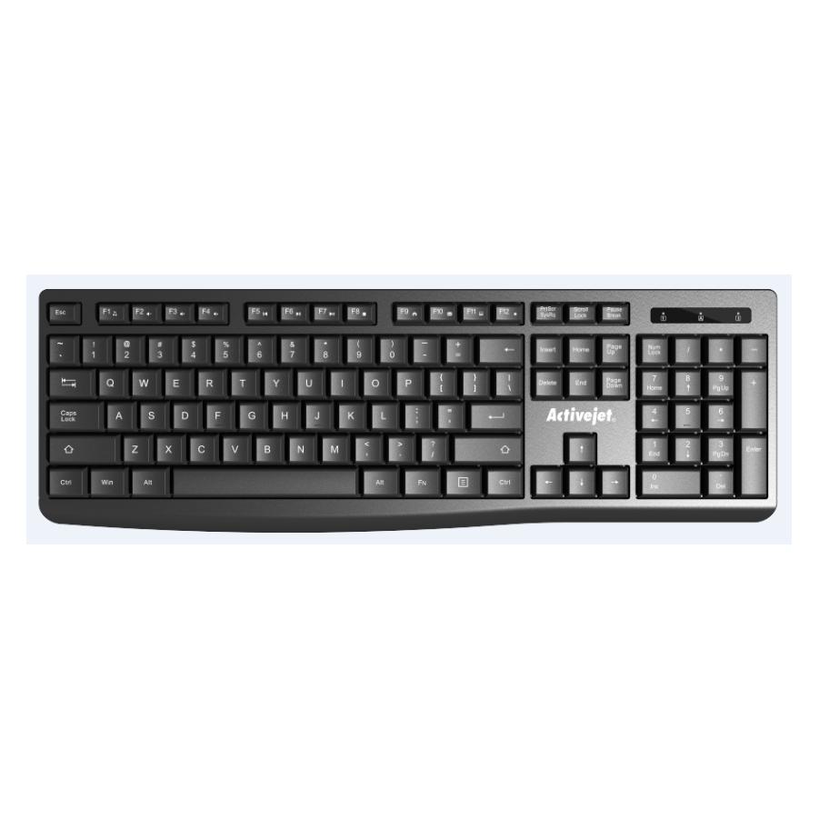 Activejet USB-Tastatur K-3803S (US, Kabelgebunden) (K-3803S)