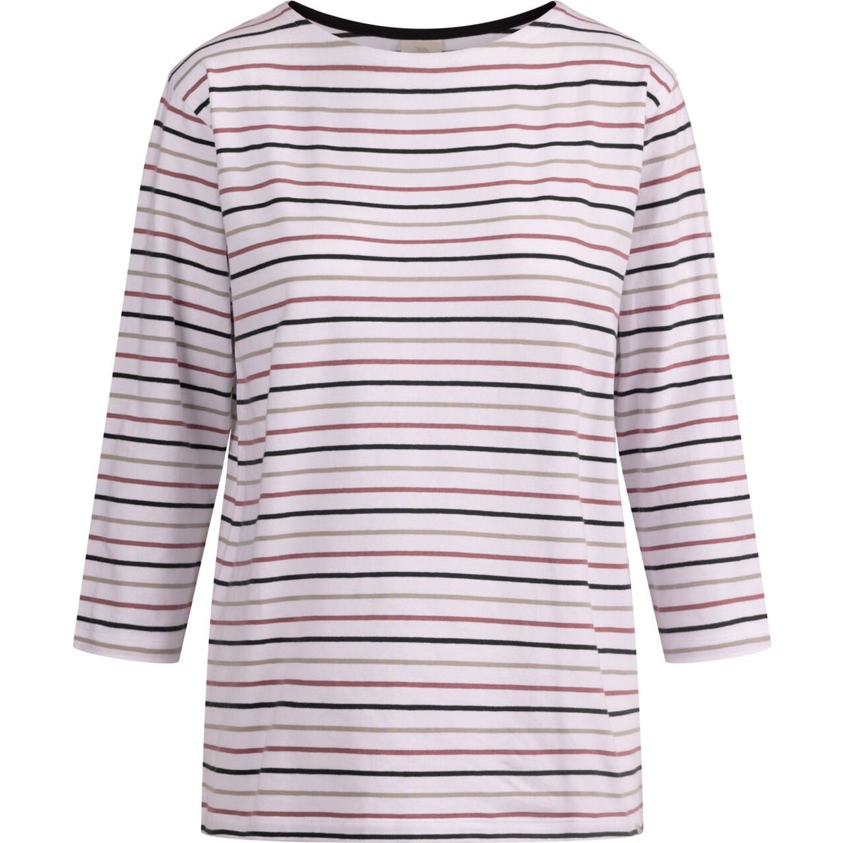 Trespass Farren - Female Casual 3/4 Sleeve Tshirt white multi stripe (WMS) L FATOTSTR0086_WMS_L