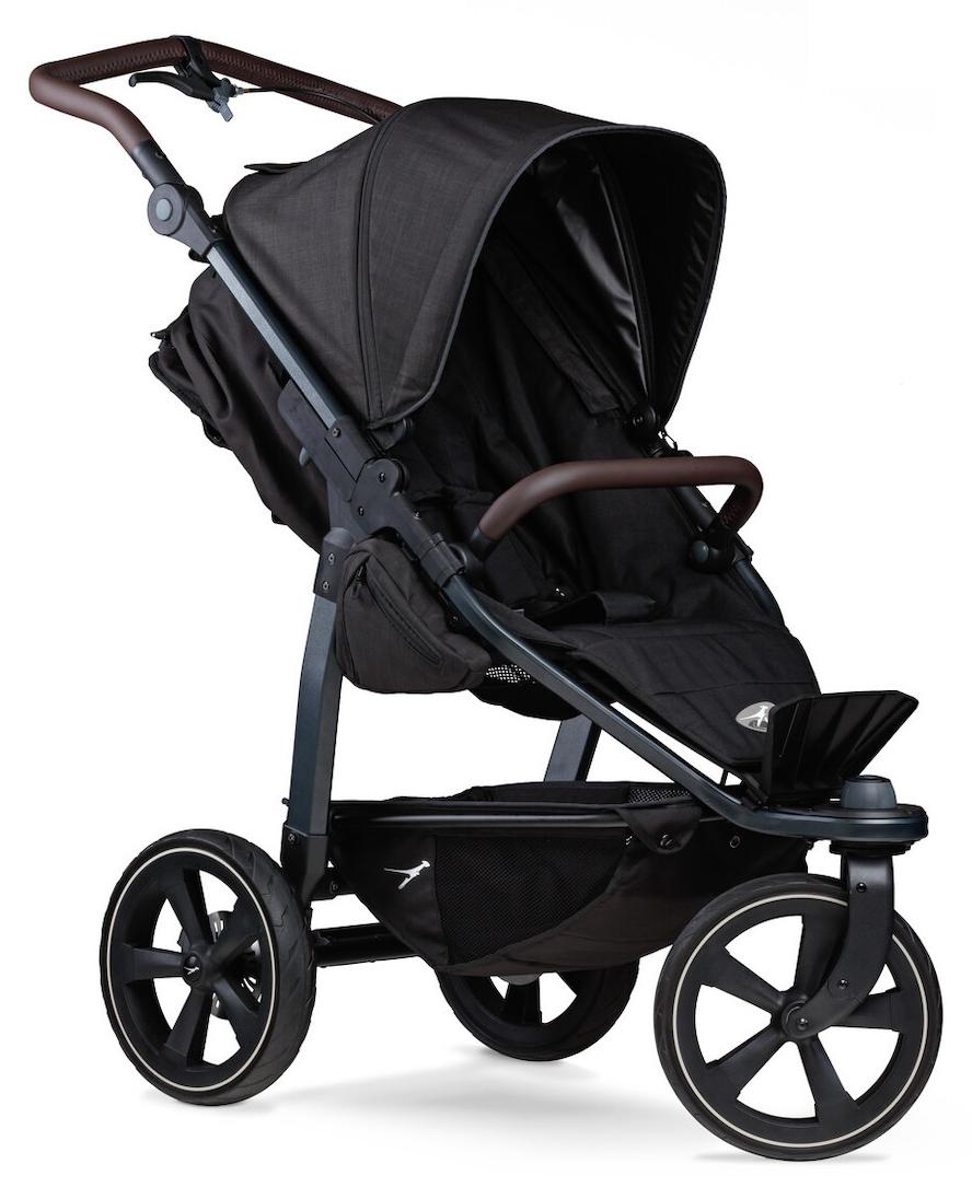 TFK Mono 2 - Sportkinderwagen mit Luftkammerrad-Set, Farbe:Schwarz