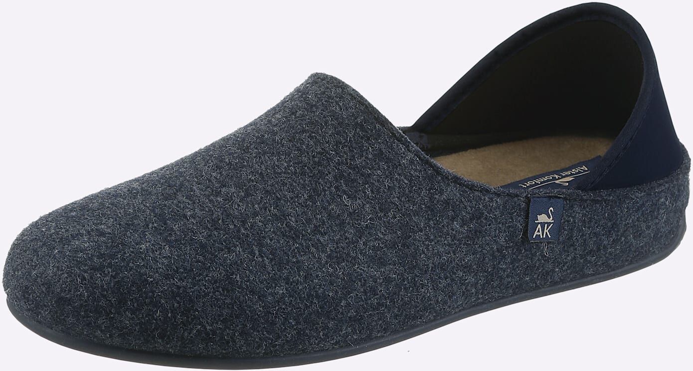 Hausschuh CLASSIC, Herren, Gr. 41, Filz, blau (marine), Filz, Textil, Schuhe Hausschuh marine 41, Filz