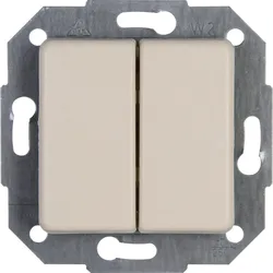 Kopp 613501066 EUROPA - Serienschalter, Farbe: cremeweiß