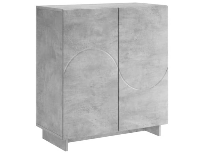 HKTMGDNG Sideboard Betongrau 67x34,5x75 cm Holzwerkstoff Anrichte Moderner rechteckiger Schrank mit 2 Türen für Flur, Küche und Wohnzimmer. Stabile Anrichte mit viel Stauraum.