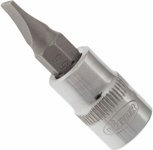 VIGOR Embout tournevis carré creux 6,3 mm (1/4