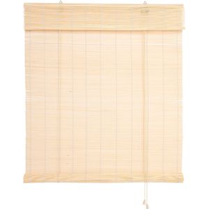 Liedeco Rollo Bambus, lichtdurchlässig, natur, 90 x 240cm, Raffrollo, zum Anschrauben