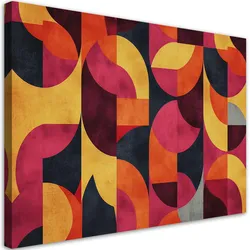 LEINWANDBILD Buntes Retro-Mosaik 60x40cm