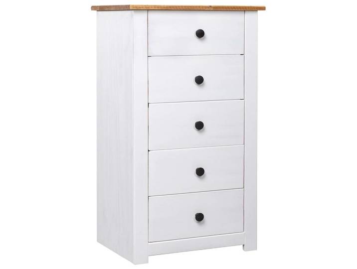 vidaXL Sideboard vidaXL Sideboard Weiß 46x40x89 cm Kiefernholz Panama